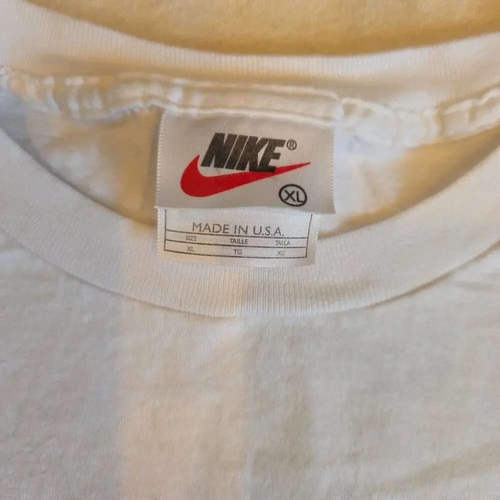 Vintage 90s Nike CIF Champs Basketball Tournament Tee White XL Center Swoosh